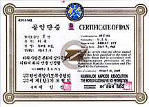 Photo of the certificate. Click for a larger image.